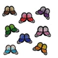 thumbnail image 4 of Diseño de insectos parches bordados conjunto ropa Cheongsam vestido DIY bordado insignia mezcla de algodón 8 piezas Methold HA7845-00B, 4 of 6
