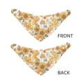 thumbnail image 6 of Goofa Groovy Hippie Flower Mushrooms Pattern Pet Scarf Bandana - Adjustable and Comfortable,Dog Scarf Bib Kerchief Breedfor Dogs and Cats-Small, 6 of 8