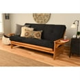 thumbnail image 2 of Pemberly Row Frame with Suede Fabric Mattress in Butternut and Black, 2 of 3