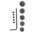 thumbnail image 1 of RC Motor Gear, Rust Proof 32DP 0.8M Easy To Install RC Motor Pinion Gear 12T 13T 14T 15T 16T Low Noise For Replacement For 3.175mm Shaft ANGGREK BB2720, 1 of 8