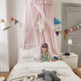 thumbnail image 3 of Kids Baby Bed Canopy for Girls,Princess Hanging Dome Mosquito Net Bed Curtain Canopy Bedding Room Decor, 3 of 7
