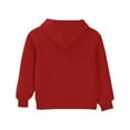 thumbnail image 4 of LWNYDPLSD Baggy Hoodies for Girls Solid Basic Loose Hoodie Sweatshirt Teens Unisex Long Sleeve Kangaroo Pocket Drop Shoulder Pullovers Top, 4 of 8