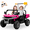 Pink, variant on Joyracer 24 Volt Ride on Toys with Remote Control, 4WD 2-Seater Battery Powered Tractor Wheeler Electric Car for Toddlers, Motorized Vehicle w/ Tippable Trailer, Music - Green