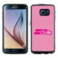 thumbnail image 1 of Seattle Seahawks Phone Case Pink Football Pebble Grain Feel Samsung Galaxy S6 CO, 1 of 1