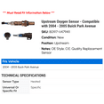 thumbnail image 2 of Upstream Oxygen Sensor - Compatible with 2004 - 2005 Buick Park Avenue, 2 of 2