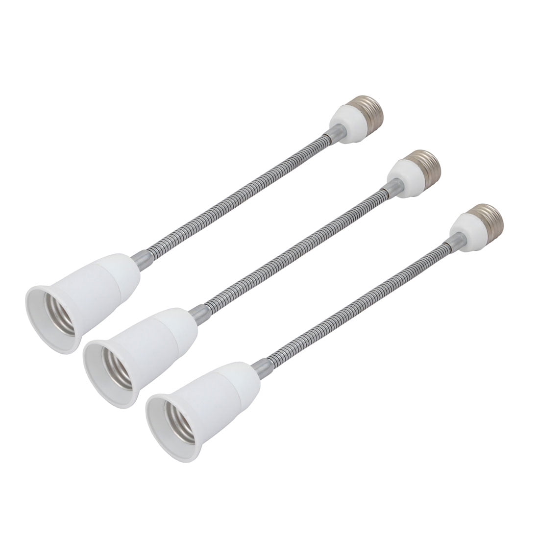 Unique Bargains 3pcs E27 to E27 Light Lamp Bulb All Direction Extender