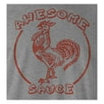 thumbnail image 2 of 9 Crowns Tees Unisex Awesome Hot Sauce Graphic T-Shirt (Sriracha Mens Htrgrey, X-Large), 2 of 4