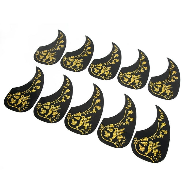 Acoustic Guitar Pick Guard, Acoustic Guitar Pickguard 10 Pcs For Protection Gold