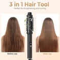 thumbnail image 4 of 3-in-1 Hot Air Styler Ionic PTC Heating Hair Straightener & Curler, 360 Degree Swivel Cord Travel Hot Styling Brush for Women, 4 of 5