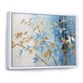 thumbnail image 2 of Designart "Dancing With Blue And Gold Bamboo" Bamboo Floater Framed Canvas Art Print, 2 of 5