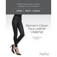 thumbnail image 2 of MeMoi Women's Classic Faux Leather Leggings - Womens - Female, 2 of 7