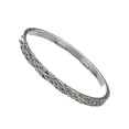 thumbnail image 1 of Sterling Silver Thin Stackable Wedding Band Hammered Ring 1.5mm Italy Size 9.5, 1 of 2