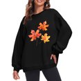 thumbnail image 3 of Frostluinai Fall Sweatshirts for Women Thanksgiving Oversizd Pullover Long Sleeve Crew Neck Loose Sweat Shirts Graphic Pullover Tops, 3 of 6