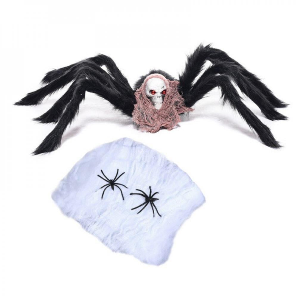 FANTADOOL 75CM (30 Inch) Hairy Spider With 2 Pieces Of Soft Spider 20 ...