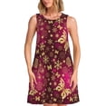 thumbnail image 1 of Disketp Golden Snowflakes And And Butterflies para Vestido sin Mangas para Mujeres, Vestidos de Verano para Mujeres, Casual y Holgado para la Playa, 1 of 7
