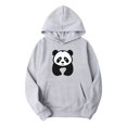 thumbnail image 2 of Otqutp Kids Boys Girls Pullover Hoodie Cute Panda Graphic Long Sleeve Sweatshirt Fashion Loose Tops with Kangaroo Pocket, 2 of 7