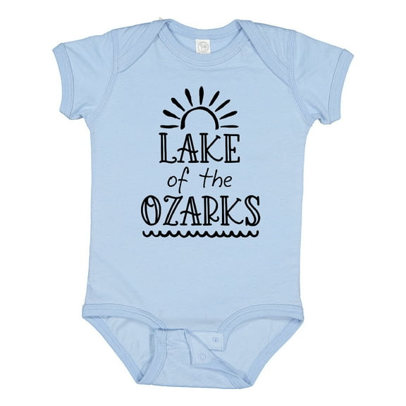 Inktastic Lake of the Ozarks Sun and Lake Boys or Girls Baby Bodysuit