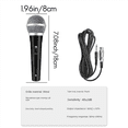 thumbnail image 4 of 4X Handheld Professional Wired Dynamic Microphone Clear Voice Mic for Karaoke Vocal Music Performance, 4 of 9