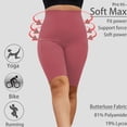 thumbnail image 3 of DDLUYY Women's Plus Size Butterluxe Tummy Control High Waist Yoga Shorts Workout Athletic Biker Shorts with Pockets 3-Pack, 3 of 6
