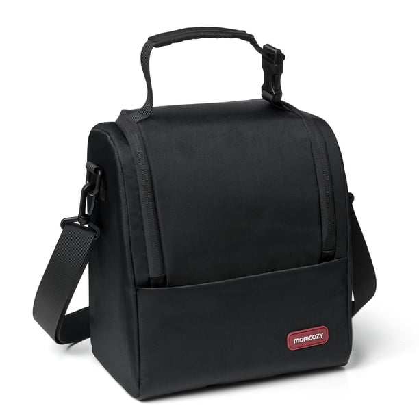 Bolsa aislante para biberones Momcozy, multifunción, negra