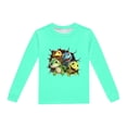 thumbnail image 4 of Ensembles de Pyjama Garçon Enfants Imprimé Dinosaure Col Rond Manches Longues Haut Pantalon Ensemble de Pyjama 2 Pcs Printemps Automne Pjs Enfants Vert Menthe 2 Ans-3 Ans, 4 of 5