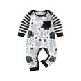thumbnail image 1 of Bagilaanoe Newborn Baby Boys Casual Jumpsuit Print Long Sleeve Bodysuit 3M 6M 9M 12M 18M 24M Infant Patchwork One Piece Romper, 1 of 8
