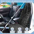 thumbnail image 6 of Uorisanigo Car Seat Towel Cover, Universal Gray Zebra Stripes Front Seat Protector Fit for Vehicles,Cars,Suvs,Vans,Sedans, Sweat Towel Car Seat Cover for Post Gym Workout, 6 of 6