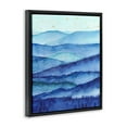 thumbnail image 3 of Stupell Industries Blue Mountains Trees Scenery Shining Stars Sky Painting Jet Black Floating Framed Canvas Print Wall Art, Design by Arrolynn Weiderhold, 3 of 5