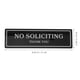 thumbnail image 2 of HAMPPLIES 1Jgo Cartel Decorativo Resistente De No Solicitar En Negro Para Puertas De Hogar Y, 2 of 6
