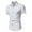 White, variant on Men's Hawaiian Shirt Short Sleeve Casual Button Down Shirts Dots Print Beach Shirts with Pocket