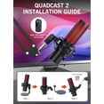 thumbnail image 2 of xianyou-QuadCast Support de Micro 2 Boom Arm, Bras de Micro Réglable avec Adaptateur de 3/8 Pieds' à 5/8 Pieds' Compatible avec HyperX QuadCast, QuadCast 2 S, Blue Yeti, AM8 et Autres Micros, Parfait pour Diffusion en Continu, Enregistrement, 2 of 4