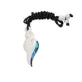 thumbnail image 2 of 81stgeneration Women's Men's Hand Carved Bone Paua Abalone Shell Double Pikorua Pendant Necklace, 2 of 4
