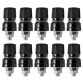 thumbnail image 1 of Abastado 10 Piezas de Poste de Encuadernación M6 Rosca Latón Niquelado Terminal de Soldadura Conector de Perno 0?380VNegro, 1 of 8
