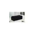 thumbnail image 6 of Homestock Industrial Luxe Black Velvet Ottoman/Bench, 6 of 7