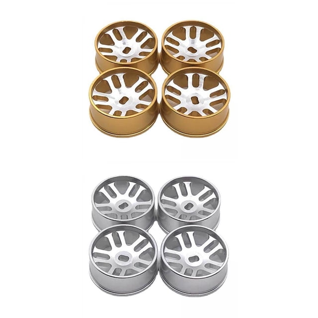 8pcs 1/28 Wheel Hub Tires Upgrade Parts Wltoys 284131 K969 K989 Upgrade Parts Accessory Macarena Llanta de cubo de rueda de coche RC