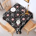 thumbnail image 2 of Pioneer Flower Floral Print Pattern Square Tablecloth, Waterproof Wipeable Spillproof Washable Table Cover for Home Kitchen Party Decor, 52"x52", 2 of 6