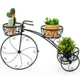 thumbnail image 6 of Topbuy Tricycle Metal Plant Stand Flower Pot Cart Holder Ideal for Home Garden Patio, 6 of 6