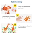 thumbnail image 2 of Juego de pinturas para dedos de 12 colores 15 ml cada botella pinturas lavables, 2 of 8