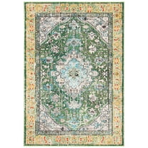 SAFAVIEH Madison Alys Vintage Traditional Area Rug, Green/Turquoise, 4' x 6'