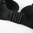 thumbnail image 3 of Women 3/4 Cup Gathered BraThin Section One-piece Frameless Beauty Back Bra Solid Color Stretch Padded Bra, 3 of 5