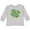 AC-Heather Grey, variant on Inktastic Happy St. Patrick's Day Shamrock in Green Boys or Girls Long Sleeve Toddler T-Shirt