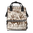 thumbnail image 1 of Disketp Western Desert Cowboys2 Mochila de Pañales de Gran Capacidad con Múltiples Bolsillos, Mochila de Viaje Multifuncional para Bebé, Unisex, Moderna y Resistente, 1 of 6