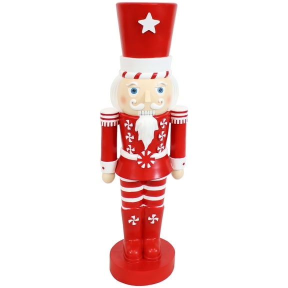 Sunnydaze Polyresin Alfonso the Noble Christmas Nutcracker Statue, 36"