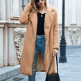 thumbnail image 7 of Women's Fuzzy Fleece Lapel Open Front Long Cardigan Coat Warm Winter Outwear Jackets for Women Womens Clothes, 7 of 7