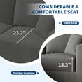 thumbnail image 3 of Modern Modular Sectional Cloud Sofa, Boneless Design with Non-Slip Base & l-Shape Chaise. a Deep Seat Sleeper Sofa for Customizable Spaces, Featuring No Assembly & Plush Comfort, 3 of 6