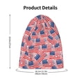 thumbnail image 4 of Honeii America Flags Print Kids Knit Beanie Watch Hat ,Knit Cap for Boys and Girls, 4 of 7