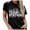 Black, variant on Women T Shirt Could Be A Train Station Kinda Day Casual O Neck Short Sleeve Funny Print Tees Tops for Women Trendy Beige L