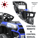 thumbnail image 2 of Montable Eléctrico para Niños 4x2 con Luces Delanteras Puertas Volante con Sonido Bluetooth Batería 12V desde 3 Años hasta 30 kg - Azul, 2 of 7