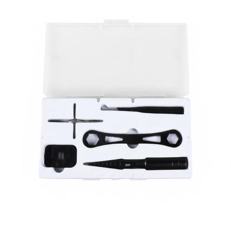 Lazsy 5 Pieces Reel Maintenance Metal Set Maintenance Tools Portable Case Fishing Reel Repair Tools Set for Anglers