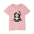 thumbnail image 2 of Odeerbi Toddler Boys Girls Christmas T-shirt Fashion Cute Christmas Printed Casual Short Sleeve Cotton Top Shirt Toddler Clothes Pink, 2 of 5